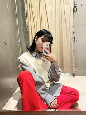 「アイテム（ベスト）」を使った、k a r e n 🐙    さん（レディース・151cm）の秋コーディネート