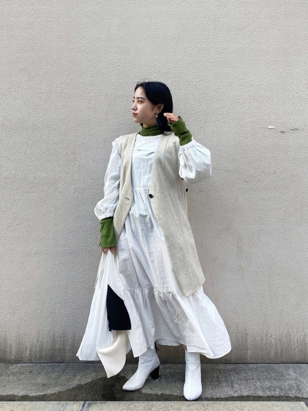 BEAMS #RBS #ブラウンファーロングジレ#カッコいい