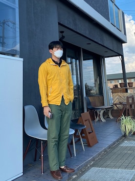 「orslow」｜「アイテム（マウンテンパーカー）」を使った、ハンギョルさん（メンズ・177cm）の秋コーディネート