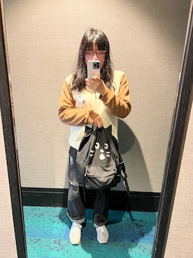 「にゃー（ニャー）のアイテム」を使った、Atobeさん（レディース・167cm）の春コーディネート
