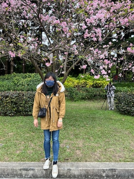 「にゃー（ニャー）のアイテム」を使った、Atobeさん（レディース・167cm）の冬コーディネート