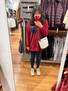 「にゃー（ニャー）のアイテム」を使った、Atobeさん（レディース・167cm）の冬コーディネート