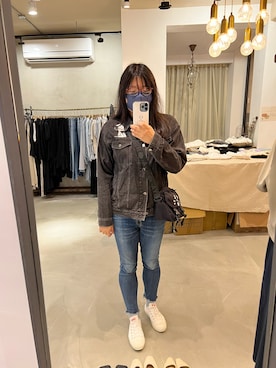 「にゃー（ニャー）のアイテム」を使った、Atobeさん（レディース・167cm）の春コーディネート