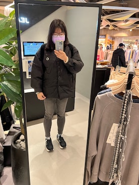 「にゃー（ニャー）のアイテム」を使った、Atobeさん（レディース・167cm）の春コーディネート