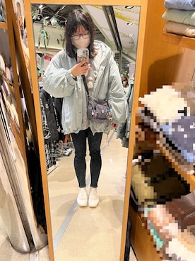 「JEANASIS（ジーナシス）のアイテム（ブルゾン）」を使った、Atobeさん（レディース・167cm）の冬コーディネート