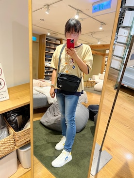 「にゃー（ニャー）のアイテム」を使った、Atobeさん（レディース・167cm）の春コーディネート