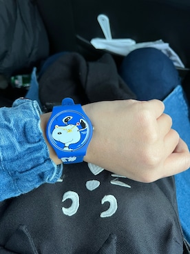 「SWATCH（スウォッチ）のアイテム」を使った、Atobeさん（レディース・167cm）の冬コーディネート