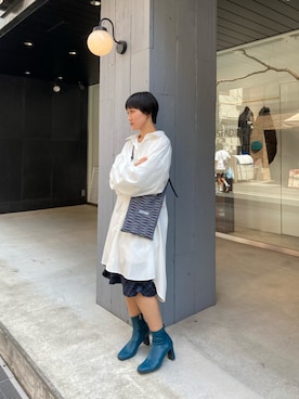 「LASTFRAME（ラストフレーム）のアイテム」を使った、ナズさん（レディース・157cm）の秋コーディネート