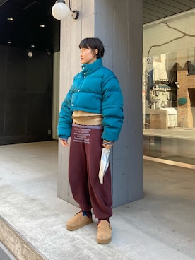 「YOKE（ヨーク）のアイテム」を使った、ナズさん（レディース・157cm）の秋コーディネート