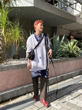 「LEH（レー）のアイテム」を使った、ナズさん（レディース・157cm）の冬コーディネート