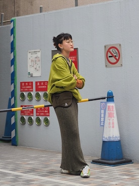 「AFFIX（表示禁止）（アフィックス）のアイテム」を使った、ナズさん（レディース・157cm）の秋コーディネート