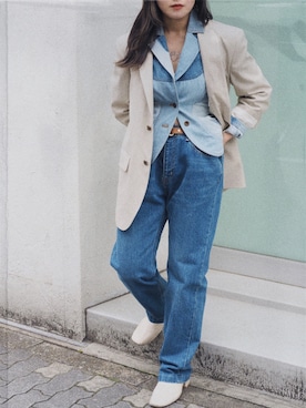 「NEPLA.（ネプラ）のアイテム」を使った、ナズさん（レディース・157cm）の春コーディネート