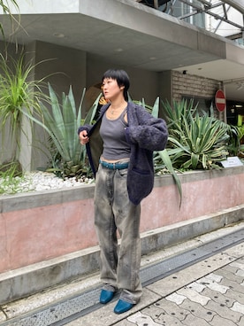 「YOKE（ヨーク）のアイテム」を使った、ナズさん（レディース・157cm）の夏コーディネート