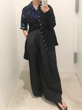「SHINYAKOZUKA（シンヤコヅカ）のアイテム」を使った、ナズさん（レディース・157cm）の夏コーディネート