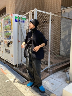 「YOKE（ヨーク）のアイテム」を使った、ナズさん（レディース・157cm）の夏コーディネート