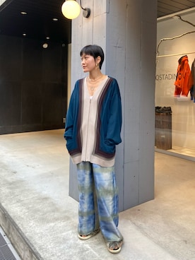 「YOKE（ヨーク）のアイテム」を使った、ナズさん（レディース・157cm）の秋コーディネート