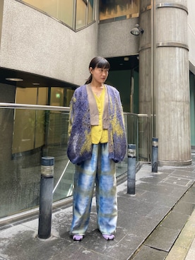 「YOKE（ヨーク）のアイテム」を使った、ナズさん（レディース・157cm）の秋コーディネート