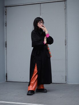 「SHINYAKOZUKA（シンヤコヅカ）のアイテム」を使った、ナズさん（レディース・157cm）の冬コーディネート