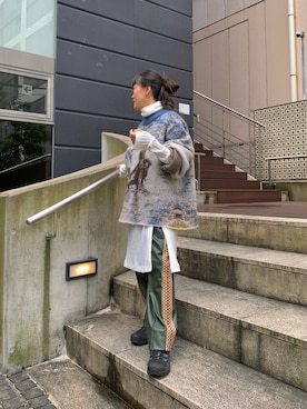 「SHINYAKOZUKA（シンヤコヅカ）のアイテム」を使った、ナズさん（レディース・157cm）の夏コーディネート