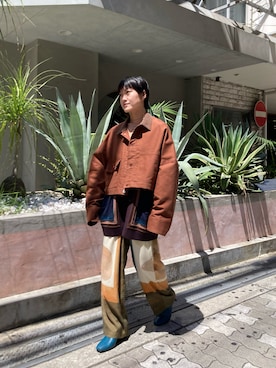 「SHINYAKOZUKA（シンヤコヅカ）のアイテム（ジャケット/アウター）」を使った、ナズさん（レディース・157cm）の夏コーディネート