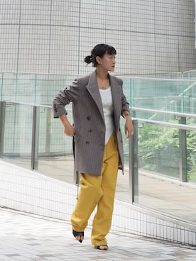 「ROBES&CONFECTIONS（ローブスコンフェクションズ）のアイテム」を使った、ナズさん（レディース・157cm）の夏コーディネート