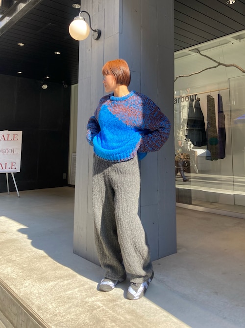 YOKE（ヨーク）の「YOKE/ヨーク/INTARSIA COTTON SWEATER（ニット