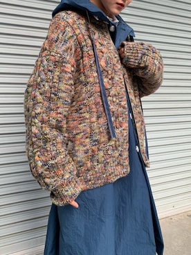 「SHINYAKOZUKA（シンヤコヅカ）のアイテム（ジャケット/アウター）」を使った、ナズさん（レディース・157cm）の冬コーディネート