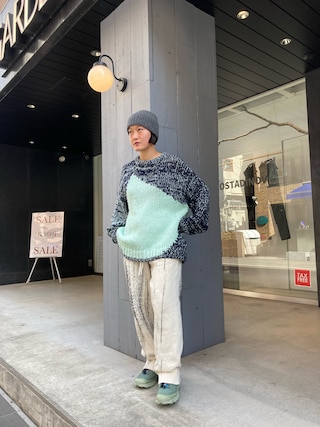 YOKE（ヨーク）の「YOKE/ヨーク/INTARSIA COTTON SWEATER（ニット
