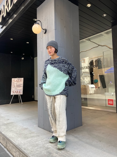YOKE（ヨーク）の「YOKE/ヨーク/INTARSIA COTTON SWEATER（ニット