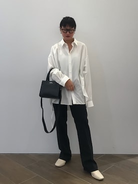 「SYU.HOMME/FEMM（シュウ）のアイテム」を使った、ナズさん（レディース・157cm）の夏コーディネート