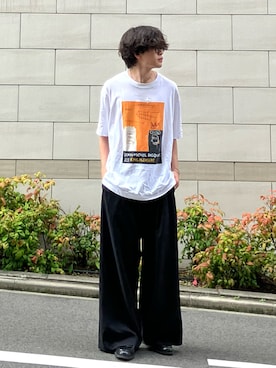 「アイテム（スラックス）」を使った、こぺさん（メンズ・171cm・20代）の夏コーディネート