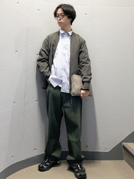 「SHIPS（シップス）のアイテム（トップス）」を使った、東松さん（メンズ・168cm）の春コーディネート