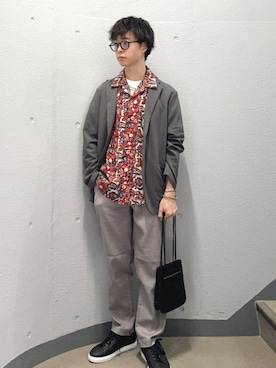 「SHIPS（シップス）のアイテム（ブレスレット）」を使った、東松さん（メンズ・168cm）の秋コーディネート