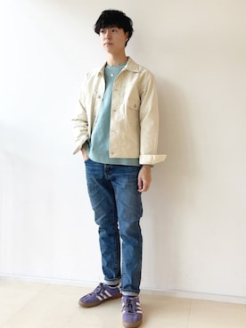 「テーパードデニム」｜東松さん（メンズ・168cm）の秋コーディネート