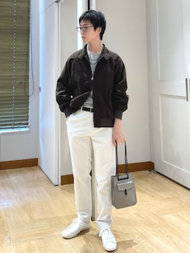 「SHIPS（シップス）のアイテム」を使った、東松さん（メンズ・168cm）の秋コーディネート