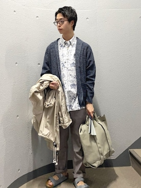 「アイテム（水着/着物・浴衣）」を使った、東松さん（メンズ・168cm）の秋コーディネート