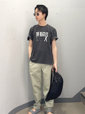 「アイテム（その他パンツ）」を使った、東松さん（メンズ・168cm）の夏コーディネート