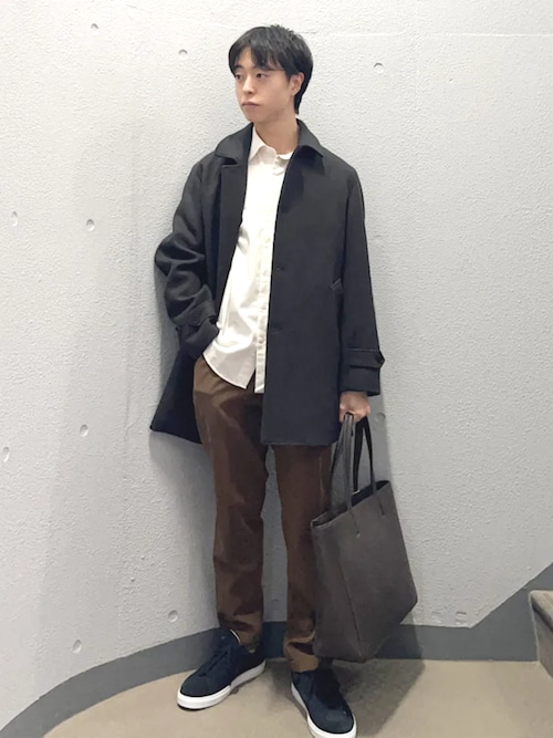 SHIPS: SUPER 140's メルトン カーコート（ステンカラーコート