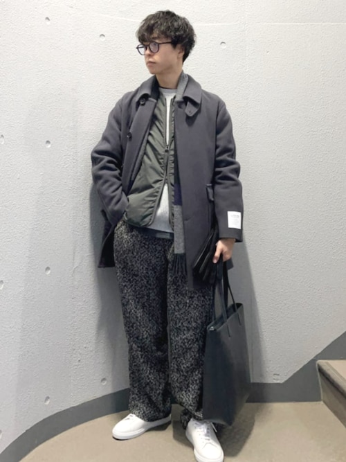 セール】SHIPS: S140 ウールシルク ステンカラー コート（ステンカラー