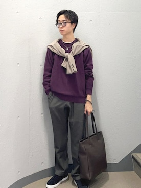 「SHIPS（シップス）のSHIPS:〈セットアップ対応/洗濯機可能〉AIR TOOL ジャケット（テーラードジャケット）」を使った、東松さん（メンズ・168cm）の秋コーディネート