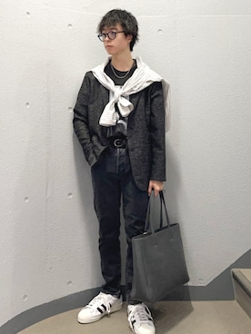 「SHIPS（シップス）のアイテム（ブレスレット）」を使った、東松さん（メンズ・168cm）の秋コーディネート