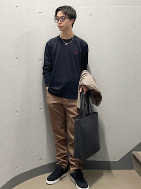 「SHIPS（シップス）のSHIPS:〈セットアップ対応/洗濯機可能〉AIR TOOL ジャケット（テーラードジャケット）」を使った、東松さん（メンズ・168cm）の秋コーディネート