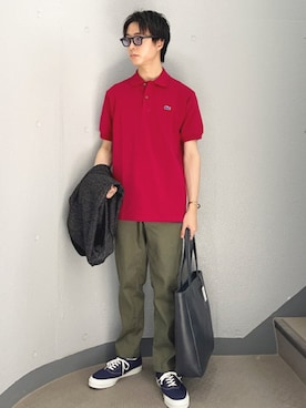 「Sperry Top-Sider（スペリートップサイダー）のアイテム」を使った、東松さん（メンズ・168cm）の夏コーディネート