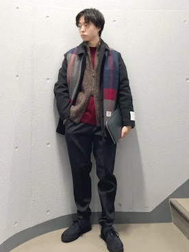 東松さん(メンズ・168cm)の冬コーディネート