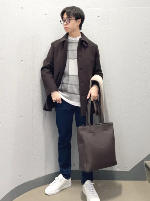 SHIPS: スマート レザー ヴァーティカル トートバッグ（トートバッグ