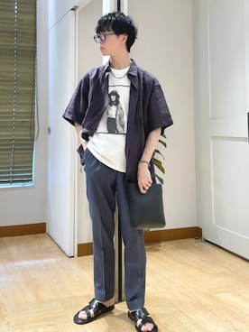 東松さん(メンズ・168cm)の夏コーディネート