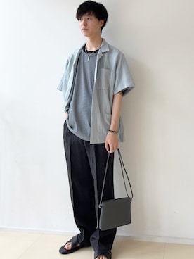 「SHIPS（シップス）のアイテム（Tシャツ/カットソー）」を使った、東松さん（メンズ・168cm）の春コーディネート