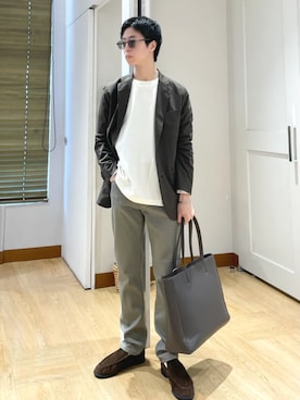 「SHIPS（シップス）のアイテム」を使った、東松さん（メンズ・168cm）の秋コーディネート