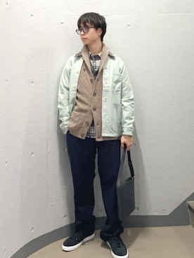 「シップス」｜東松さん（メンズ・168cm）の秋コーディネート