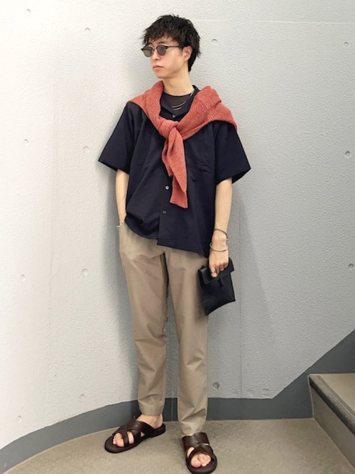 【未使用タグ付き】FRED PERRY SHIPS別注 COOLMAXきグレーL SHIPS｜【SHIPS別注】FRED PERRY:COOLMAX(R) 鹿の子 ワン